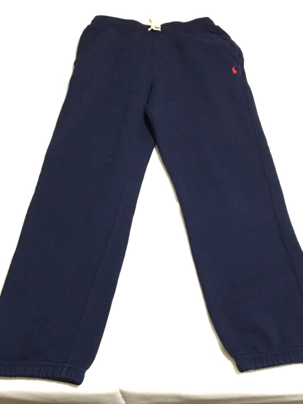Polo Ralph Lauren Boys Kids Fleece Joggers Sweatpants Size Medium 10-12 Navy